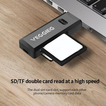 MicroSDCard Reader Преносим многофункционален USB3.0 адаптер Четец на карти с памет OTG адаптер за четец на карти Аксесоари за мобилни телефони