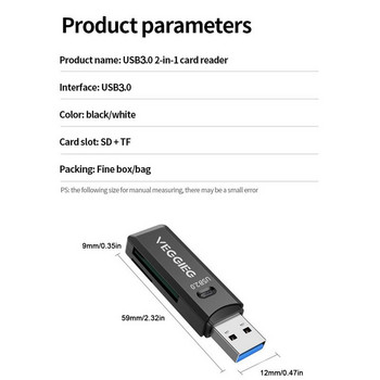 MicroSDCard Reader Преносим многофункционален USB3.0 адаптер Четец на карти с памет OTG адаптер за четец на карти Аксесоари за мобилни телефони