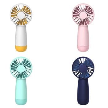 1500mAh 3 Gears USB Mini Handheld Fan for Travel Δωμάτιο γραφείου Οικιακό Υπαίθριο BBQ Γυμναστήριο Δωμάτιο γραφείου Ταξίδι με αυτοκίνητο