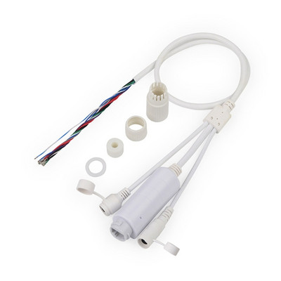 HXBE IEEE802.3af POE Splitter Cable Splitter Isolated Cable POE Αδιάβροχο καλώδιο με επαναφορά για παρακολούθηση ασφαλείας κάμερας