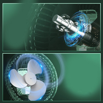 Вентилатор за къмпинг 3 скорости Висящ вентилатор с LED фенер 1200mAh акумулаторен вентилатор за таван за момчета и момичета Тренировка на открито