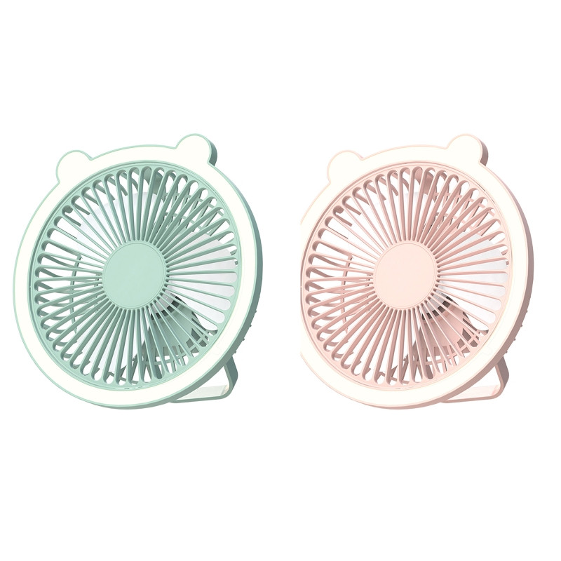 Ventilator za kampiranje, viseći ventilator s 3 brzine i LED svjetiljkom, punjivi stropni ventilator od 1200 mAh za dječake, djevojčice, vježbanje na otvorenom