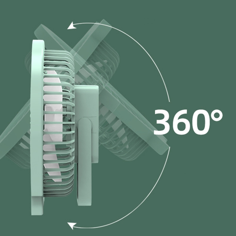 Ventilator za kampiranje, viseći ventilator s 3 brzine i LED svjetiljkom, punjivi stropni ventilator od 1200 mAh za dječake, djevojčice, vježbanje na otvorenom