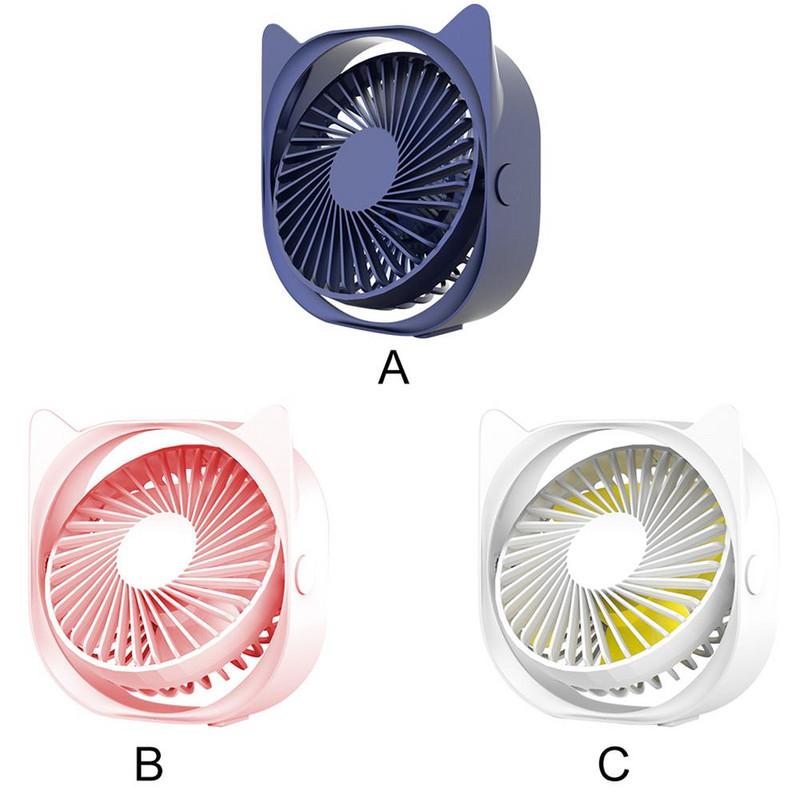 USB mini ventilator za stolno računalo, prijenosni električni ventilator s podešavanjem kuta od 360 stupnjeva, mini ventilator s 3 brzine vjetra, alati za ljetno hlađenjenovo
