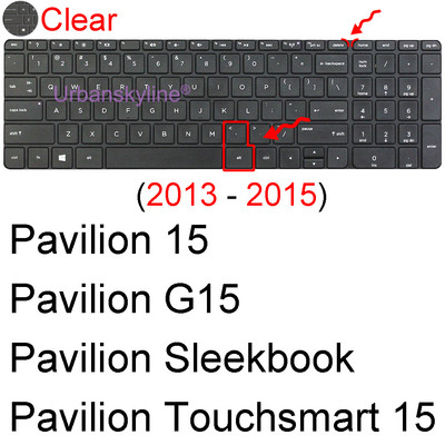 priekš HP Pavilion 15 tastatūras vāciņš 15-AB 15-AU 15-CB 15-CC 15-CD 15-Ck 15-CX silikona klēpjdatora aizsargs apvalks TPU piederumi