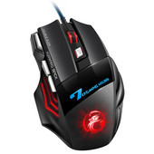 Datorpele Gamer Vadu spēļu pele RGB Silent Mouse 5500 DPI Ergonomiska Pele ar LED fona apgaismojumu 7 poga PC klēpjdatoram