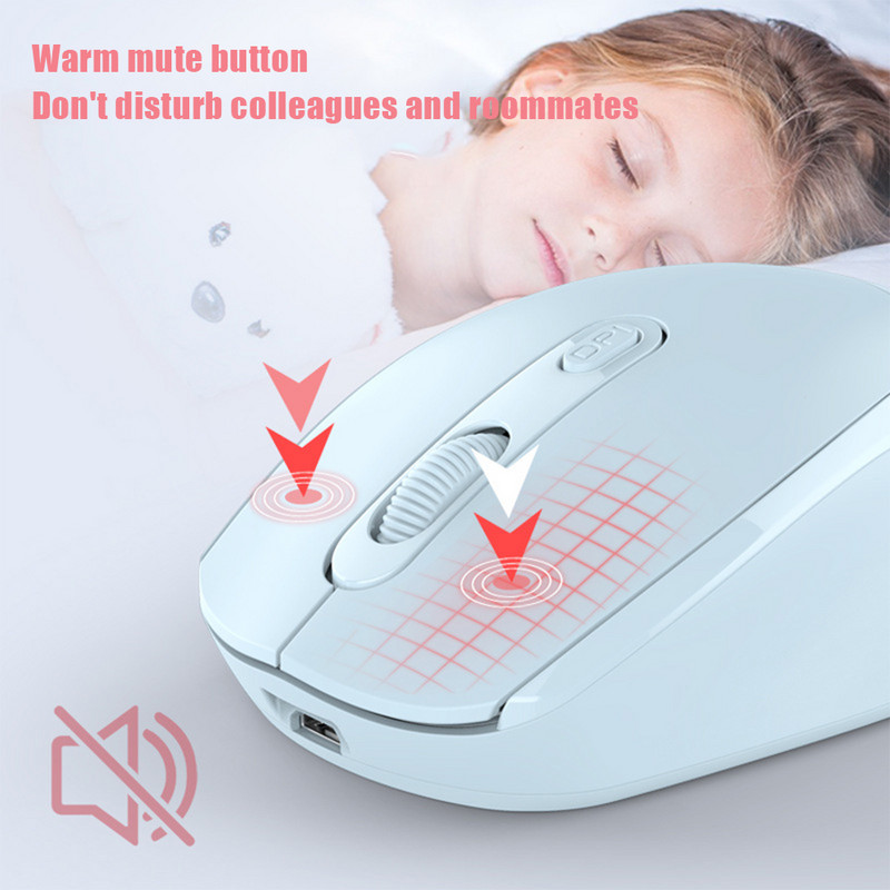 Mouse de gaming fără fir 1600 dpi 2,4 Ghz Laptop de afaceri Desktop Home Office Mouse ergonomic silențios pentru computer cu receptor USB