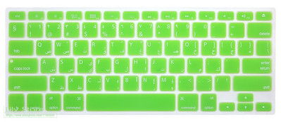 Piele de protecție pentru tastatură din silicon cu litere arabă/engleză pentru Macbook Air 13 13.3 pentru Macbook Pro 13 15 17 cu Retina 2015