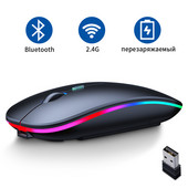 RGB bežični miš Računalni Bluetooth miš Punjivi miš Wirelesss Silent Mause USB optički ergonomski miševi za prijenosno računalo ipad
