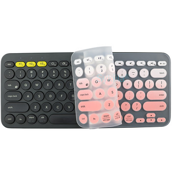 Капак за клавиатура K380 за Logitech K380 за Logi Wireless Silicone Protector Skin Case Film TPU English Korean Pink Clear Black