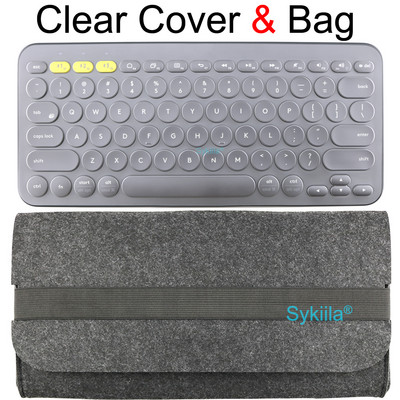 K380 navlaka za tipkovnicu za Logitech K380 za Logi Wireless Silikonska zaštitna folija za kožnu masku TPU engleski korejski ružičasto prozirno crna