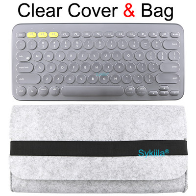 K380 navlaka za tipkovnicu za Logitech K380 za Logi Wireless Silikonska zaštitna folija za kožnu masku TPU engleski korejski ružičasto prozirno crna