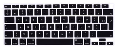 Francuski jezik za MacBook Air 13 A2337 M1 s Touch ID-om AZERTY poklopac tipkovnice A2179 Silikonski poklopac Zaštita tipkovnice