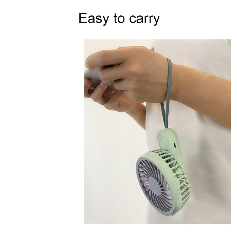 Kézi mini ventilátor, kézi ventilátor, hordozható USB újratölthető zsebventilátor 2000 mAh, 180°-ban forgatható, kültéri, irodai, utazási használatra