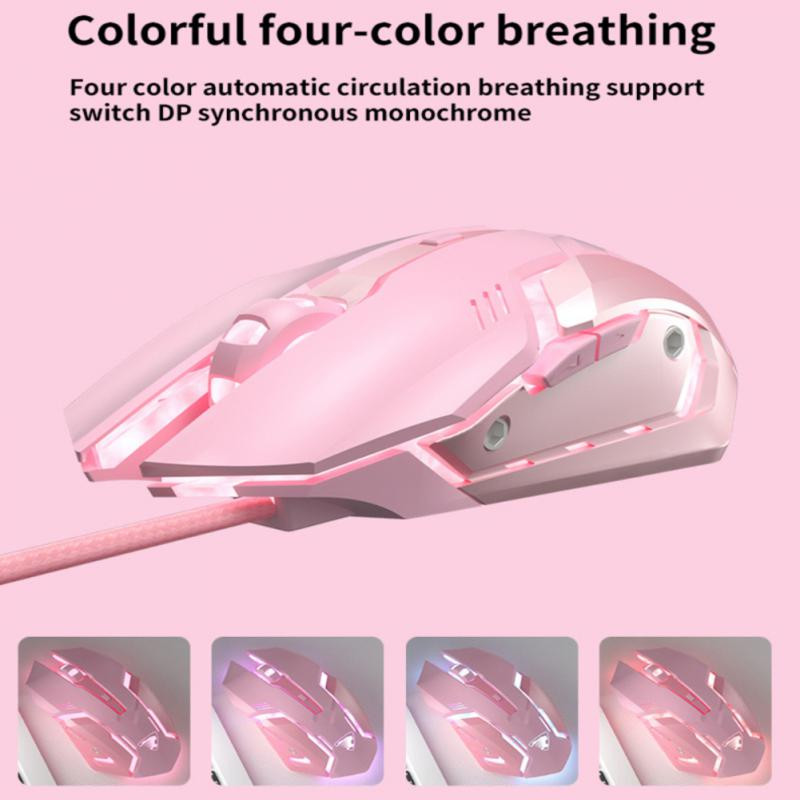 RYRA spēļu pele 2.4G vadu spēļu peles skaņas izslēgšana Ergonomiska pele datoram ar 4 pogu 3200DPI klēpjdatoru LED aizmugurgaismojuma peles datora klēpjdatoram