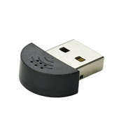 H7JA prijenosni mini USB 2.0 mikrofon, USB mini mikrofon za snimanje govora MIC adapter za računalo PC (crni)