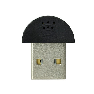 H7JA prijenosni mini USB 2.0 mikrofon, USB mini mikrofon za snimanje govora MIC adapter za računalo PC (crni)