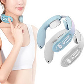 USB električni pulsni masažer za vrat Acupoints Lymphvity prijenosni uređaj za opuštanje vrata EMS uređaj za masažu vrata Bežični masažer za vrat