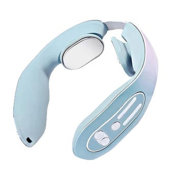 USB Electric Pulse Neck Massager Acupoints Lymphvity Portable Neck Relaxer EMS Συσκευή μασάζ λαιμού Ασύρματο μασάζ λαιμού