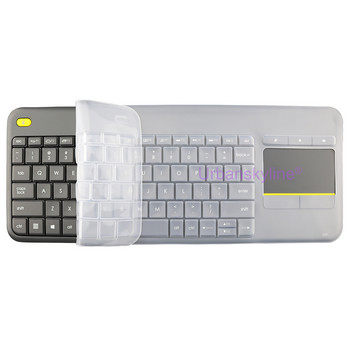 Капак за клавиатура K400 Plus за Logitech K400 Plus за Logi K400+ Wireless Protective Protector Skin Case Silicone TPU Funda