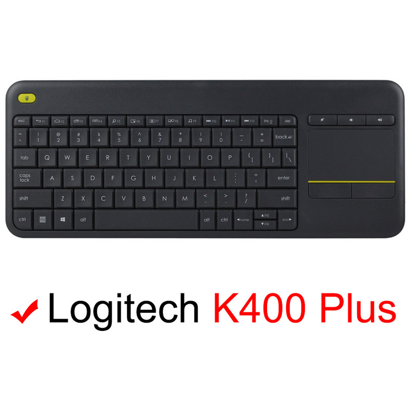 K400 Plus klaviatuurikate Logitech K400 Plus jaoks Logi K400+ jaoks Wireless Protective Protector Nahaümbris Silikoonist TPU Funda