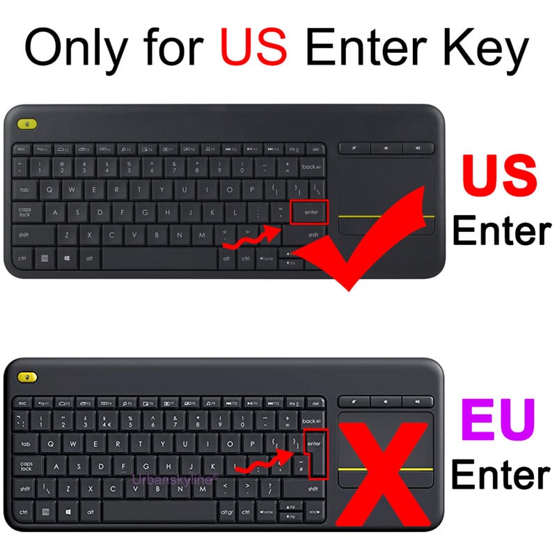 K400 Plus klaviatuurikate Logitech K400 Plus jaoks Logi K400+ jaoks Wireless Protective Protector Nahaümbris Silikoonist TPU Funda