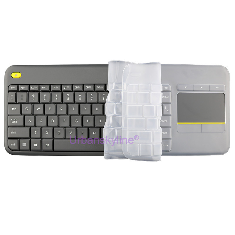 K400 Plus klaviatuurikate Logitech K400 Plus jaoks Logi K400+ jaoks Wireless Protective Protector Nahaümbris Silikoonist TPU Funda