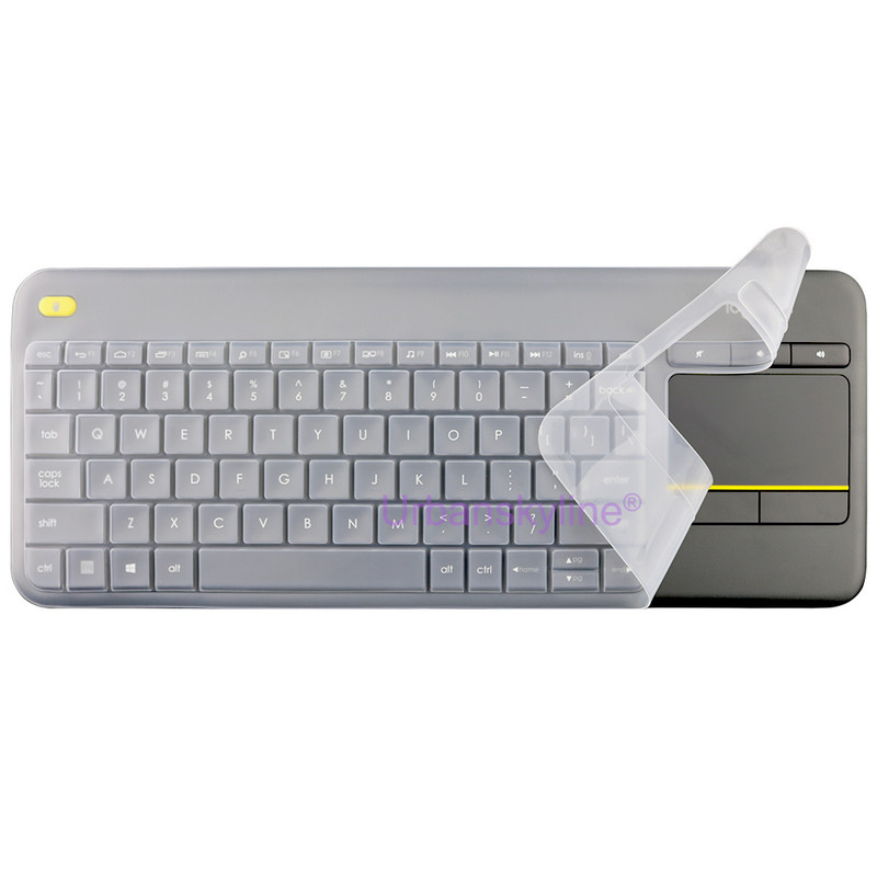 K400 Plus klaviatuurikate Logitech K400 Plus jaoks Logi K400+ jaoks Wireless Protective Protector Nahaümbris Silikoonist TPU Funda