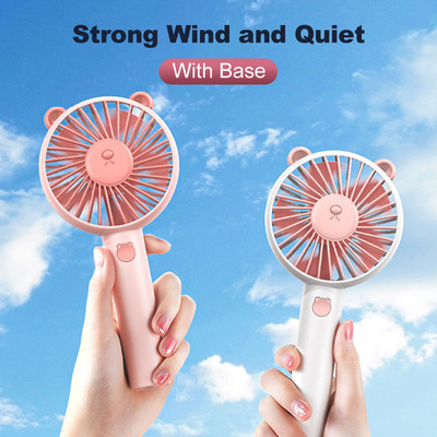 Cafele Mini Usb ventilátor kézi újratölthető asztali ventilátor, hordozható ultra-csendes, aranyos kis ventilátoros léghűtő kültéri kempingirodához