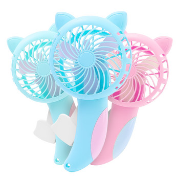 Καλοκαιρινό χαριτωμένο ανεμιστήρα χειρός Μίνι φορητός ανεμιστήρας χωρίς μπαταρία Cartoon Cooling Fans Creative Manual Handheld Fan Kids Toys