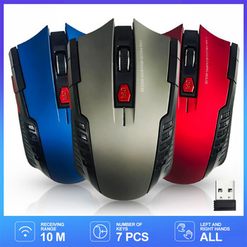 2,4 GHz безжична мишка, оптични мишки с USB приемник, геймърска мишка, 1600 DPI, 6 бутона, мишка за компютър, компютър, лаптоп, аксесоари