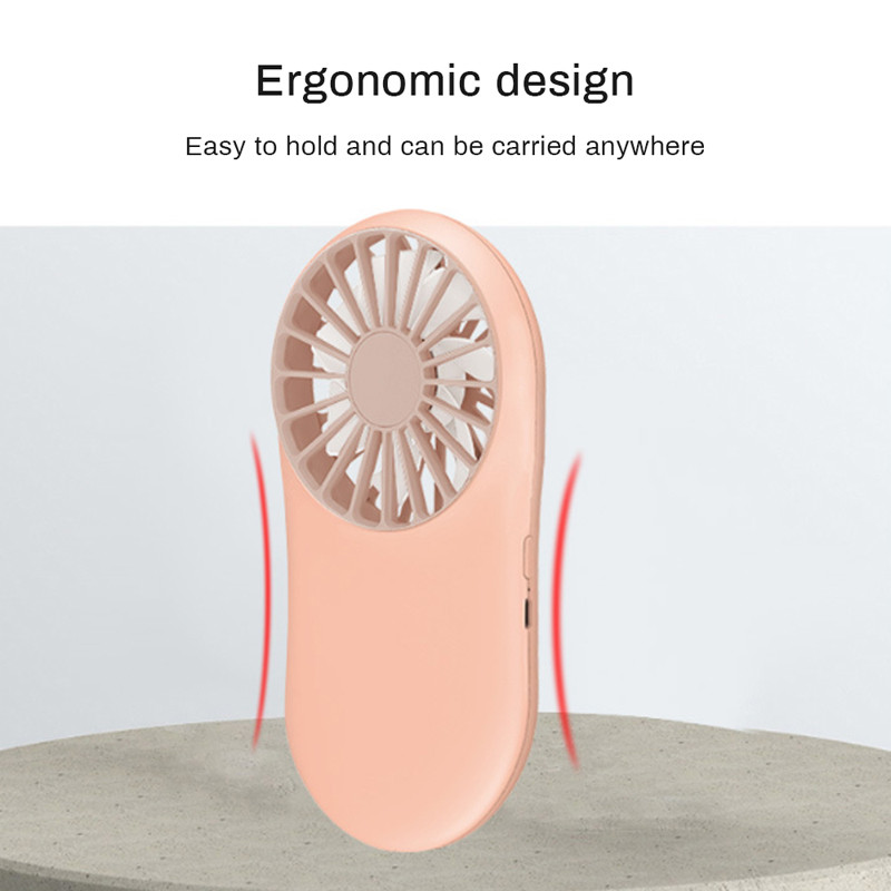 Μίνι ανεμιστήρας Επαναφορτιζόμενος Φορητός Ανεμιστήρας Αερόψυξης για Γραφείο οικιακού Γραφείου Εξωτερικά ταξίδια 3 ταχυτήτων με φορητές συσκευές USB με κορδόνι