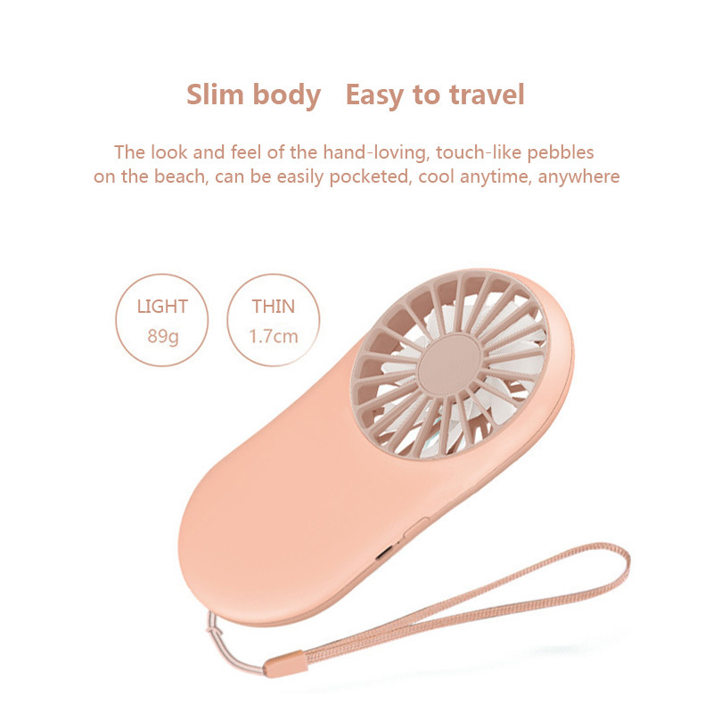 Μίνι ανεμιστήρας Επαναφορτιζόμενος Φορητός Ανεμιστήρας Αερόψυξης για Γραφείο οικιακού Γραφείου Εξωτερικά ταξίδια 3 ταχυτήτων με φορητές συσκευές USB με κορδόνι