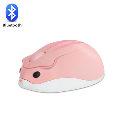 CHYI Slatki crtani bežični miš USB optički računalni miš Prijenosni mini prijenosno računalo Mause Pink Hamster Design miševi za djecu Macbook