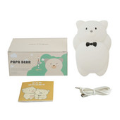 R91A naktinė lemputė vaikams meškučiui mažyliui naktiniai šviestuvai miegamojo miela lemputė paauglių kambario dekoravimui.