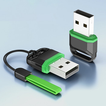 Безжичен предавател USB адаптер Plug and Play Bluetooth 5.1 приемник без драйвери 20 м за Win/8.1/10/11 за компютър/високоговорител/мишка