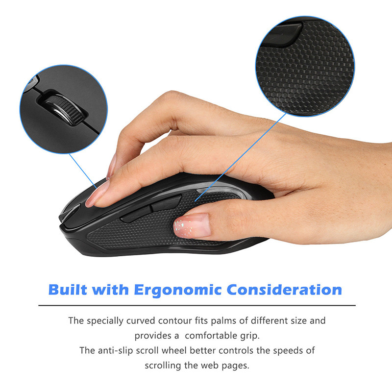 Mouse fără fir Bluetooth Mouse fără fir 2.4G Mouse pentru computer Mouse optice pentru PC Android IOS Tablete USB Mouse optice pentru PC laptop