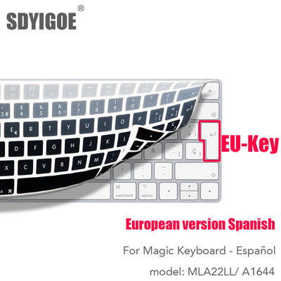 Španjolski Za Apple bežičnu tipkovnicu MLA22LL/ A1644 IMAC Magic tipkovnica poklopac zaštitnik Silikonski poklopac EU-Key verzija