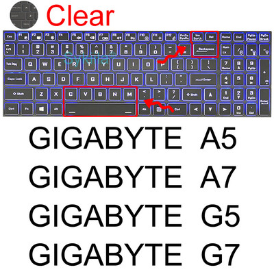Κάλυμμα πληκτρολογίου για φορητό υπολογιστή Gigabyte Aero 15 17 HDR 15W 15X Aorus 5 7 15G 15P 17G 17X G5 G7 KC A7 Gaming Case Protector Skin