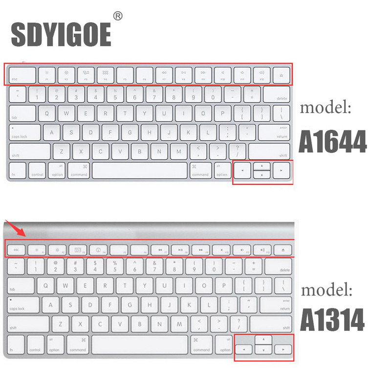 Magic Keyboard Silikoninis Klaviatūros dangtelis A1644 A1314 Dangtelio odos apsauga Apple imac klaviatūrai su skaičių klavišu A1843 A1243