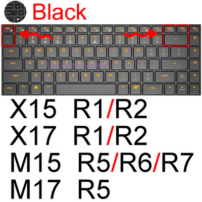 Poklopac tipkovnice za Alienware M15 R7 M17 R5 R6 X14 X15 R1 X17 R2 Površina-51m R3 R4 13 14 15 17 18 Zaštitna maska za kožu Silikonska ALW