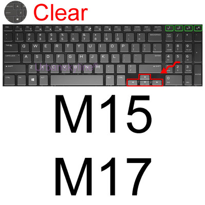Poklopac tipkovnice za Alienware M15 R7 M17 R5 R6 X14 X15 R1 X17 R2 Površina-51m R3 R4 13 14 15 17 18 Zaštitna maska za kožu Silikonska ALW