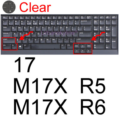 Poklopac tipkovnice za Alienware M15 R7 M17 R5 R6 X14 X15 R1 X17 R2 Površina-51m R3 R4 13 14 15 17 18 Zaštitna maska za kožu Silikonska ALW