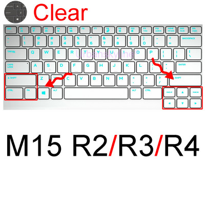 Poklopac tipkovnice za Alienware M15 R7 M17 R5 R6 X14 X15 R1 X17 R2 Površina-51m R3 R4 13 14 15 17 18 Zaštitna maska za kožu Silikonska ALW