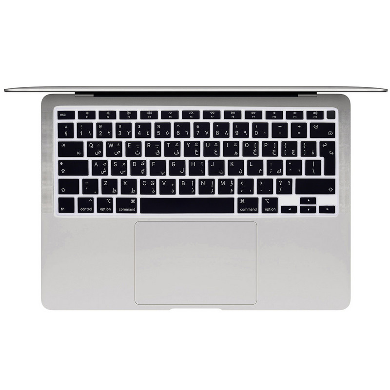 Silikónový kryt s klávesnicou, arabský jazyk, pre MacBook Air M1 13-palcový A2337 M1 2021 a A2179 MacBook Air s Touch ID.