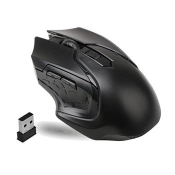 1600dpi Безшумна игрална безжична мишка, мигаща 2,4 GHz безжични мишки, USB оптична игрална мишка с подсветка за компютърен лаптоп