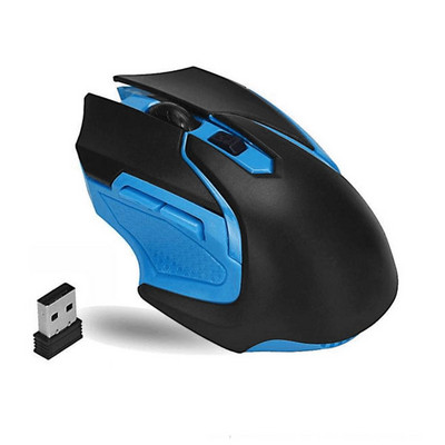 Mouse fără fir pentru jocuri silențios de 1600 dpi, care clipește 2,4 GHz, mouse-uri fără fir USB, mouse optic pentru joc, cu iluminare din fundal, pentru computer, laptop