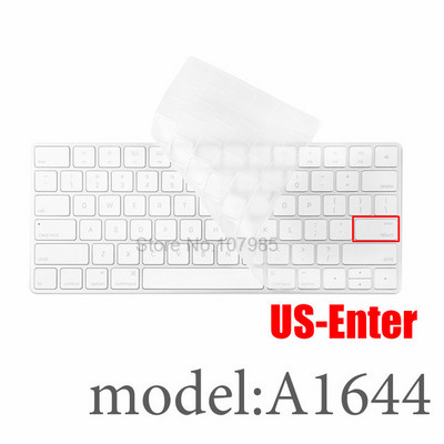 Silikonska maska za tipkovnicu Protector Skin US EU verzija za Apple Bluetooth bežičnu tipkovnicu MLA22LL A1644 A1314 IMAC stolno računalo