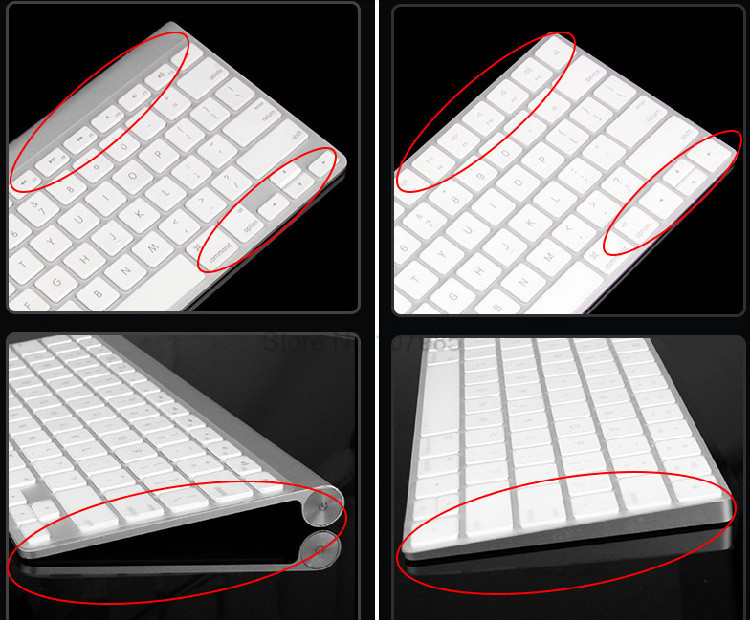 Silikonska maska za tipkovnicu Protector Skin US EU verzija za Apple Bluetooth bežičnu tipkovnicu MLA22LL A1644 A1314 IMAC stolno računalo