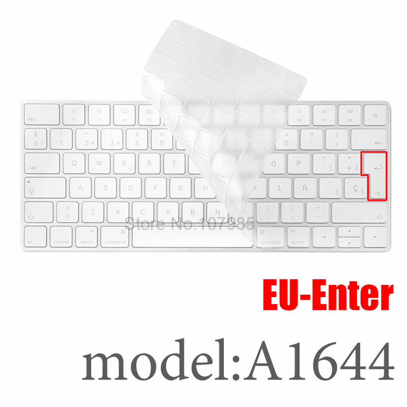 Silikonska maska za tipkovnicu Protector Skin US EU verzija za Apple Bluetooth bežičnu tipkovnicu MLA22LL A1644 A1314 IMAC stolno računalo